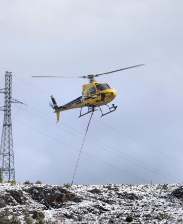 AS350 héliportage SNCF