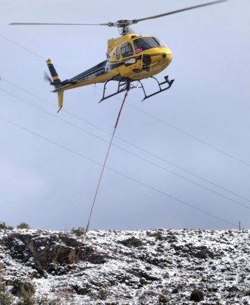 AS350 héliportage SNCF