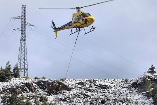 AS350 héliportage SNCF